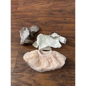 American Girl Doll Tenney Grant Spotlight Outfit Lace Shirt Pink Skirt Boots